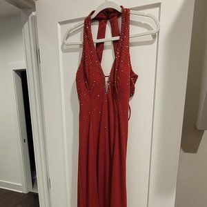 Niki By Niki Livas Halter, Backless Dress - Perfect for Prom